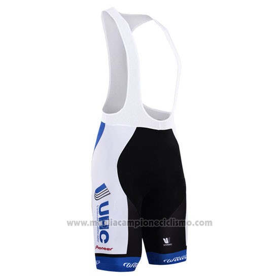2015 Abbigliamento Ciclismo UHC Bianco e Celeste Manica Corta e Salopette